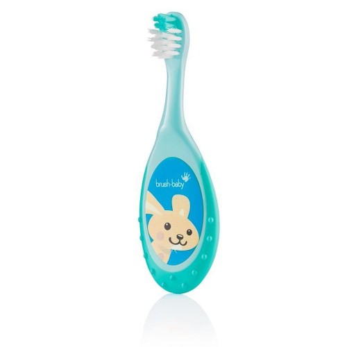 Brush-Baby FlossBrush 0-3 years (Pink/ Yellow/ Blue/ Teal) Brush-Baby FlossBrush 0-3 years (Pink/ Yellow/ Blue/ Teal)